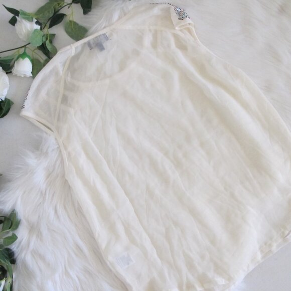 Rampage | Off White Shoulder Detailed Top - Picture 5 of 12